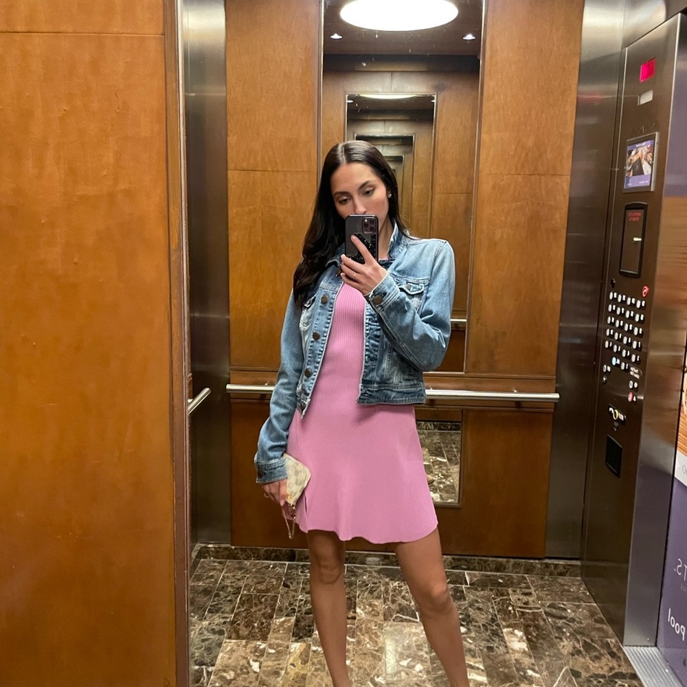 Astr Pink Sleeveless Dress
